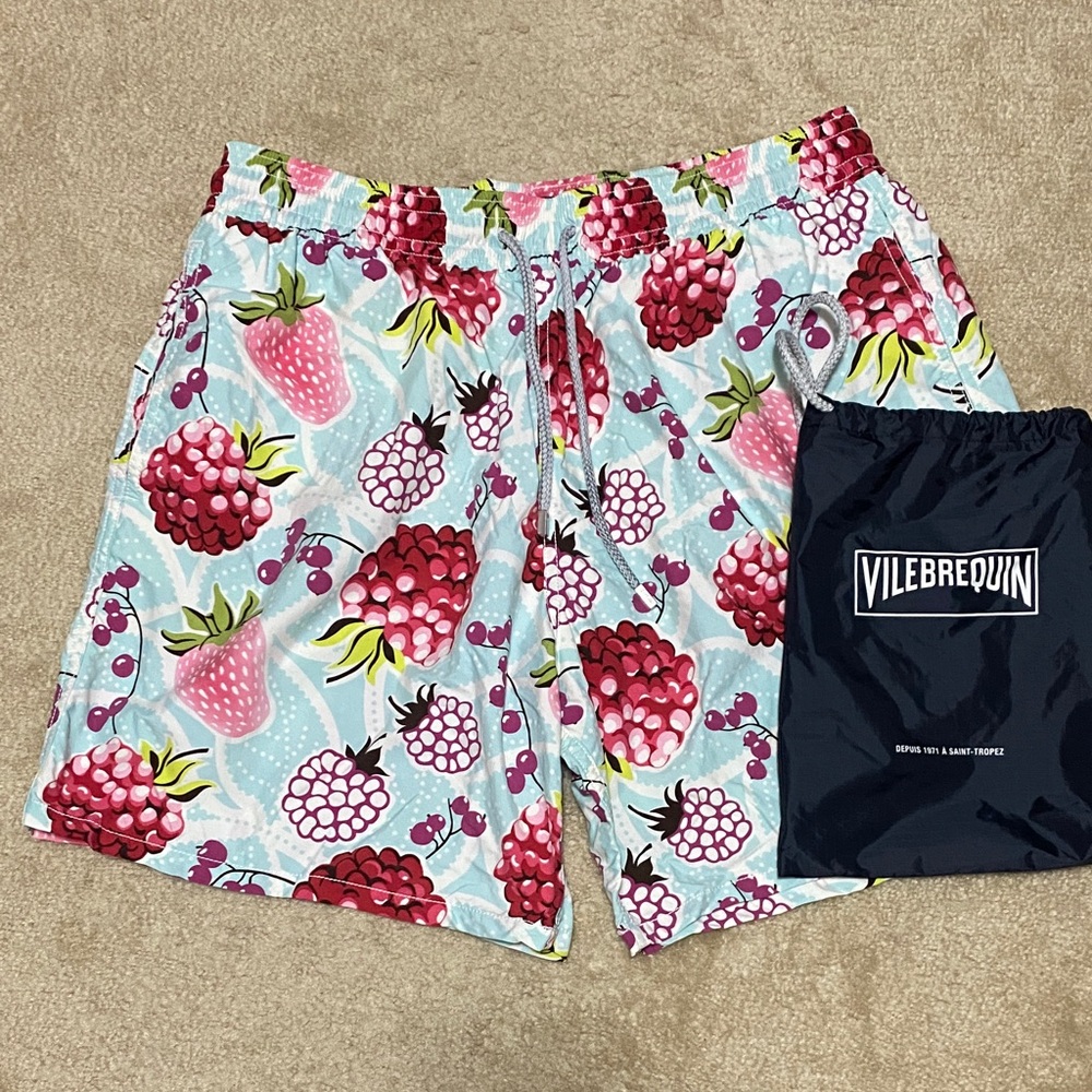 Vilebrequin Men's Berry Print swim trunks